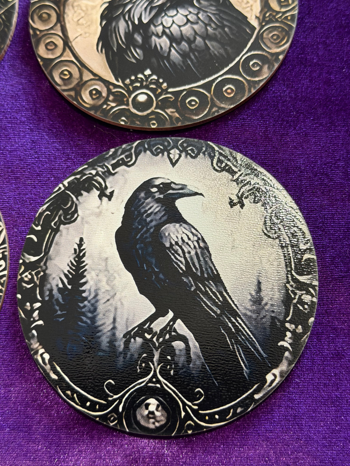 Ravens Wooden Coasters – Set of Six