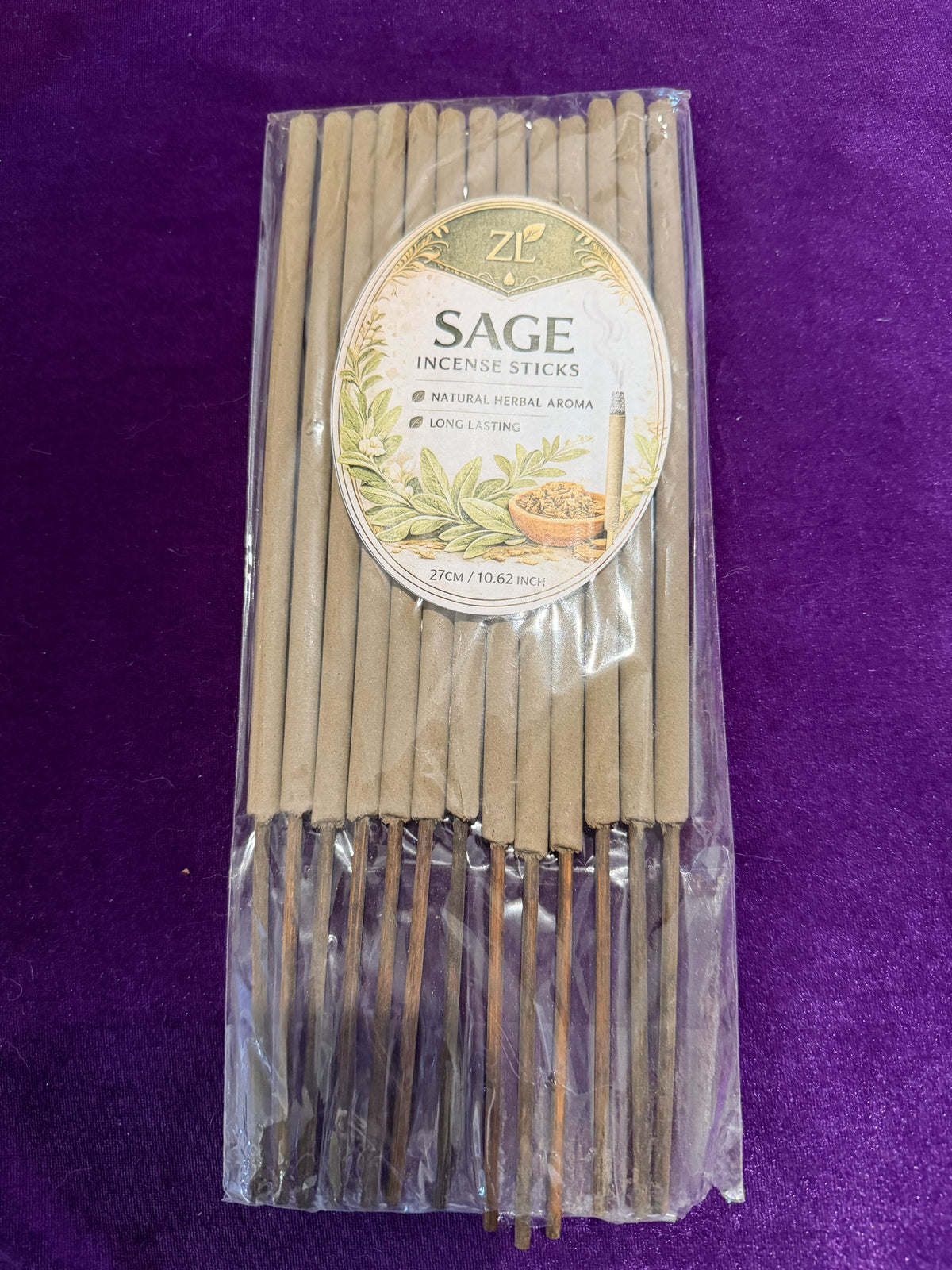 Extra Thick Sage Incense Sticks – 27 cm