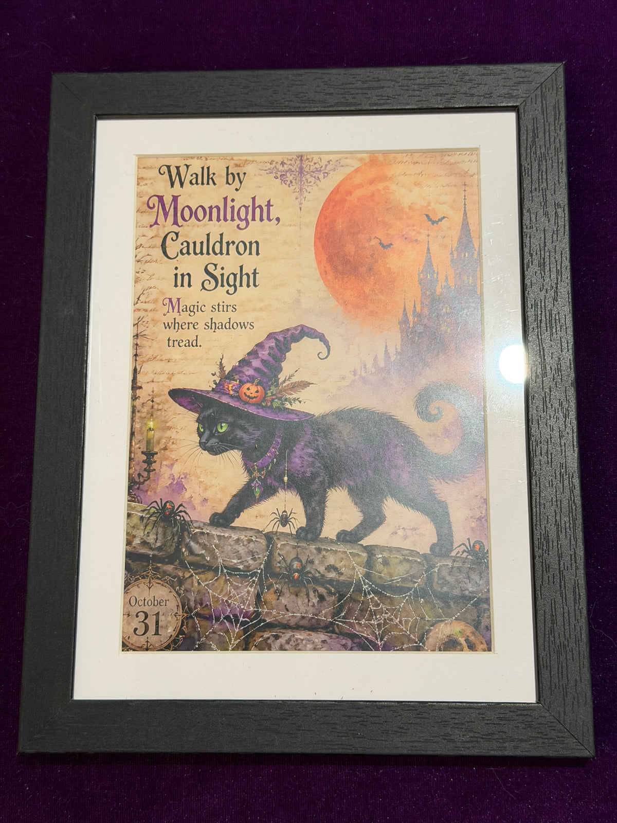 Sleepy Hollow – Walk by Moonlight Framed Print