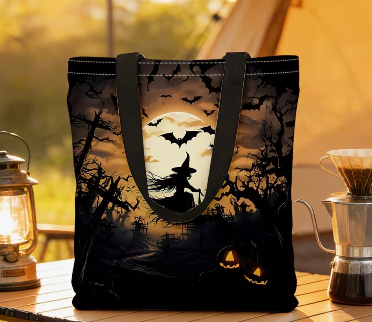 Moonlit Witch Tote Bag