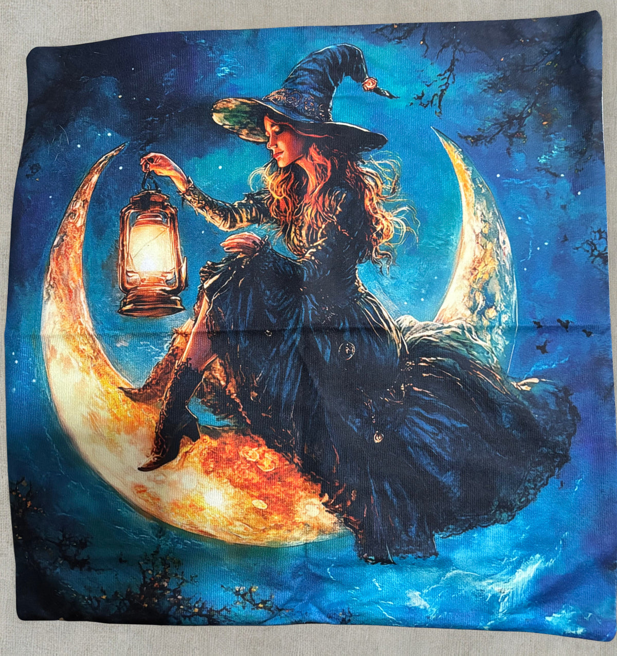 Moonlight Witch Velvet Cushion Cover