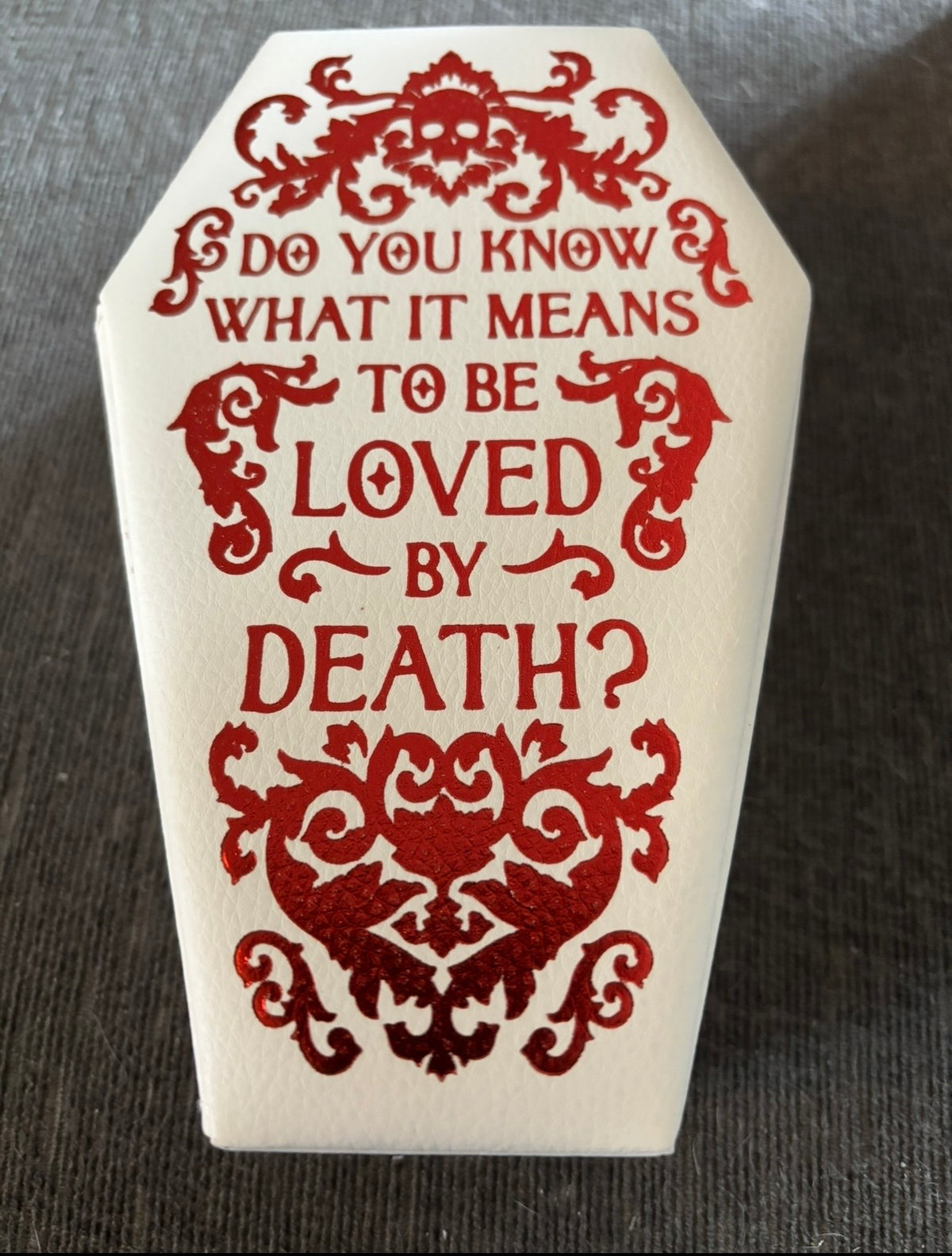Loved by Death Coffin Jewellery Box