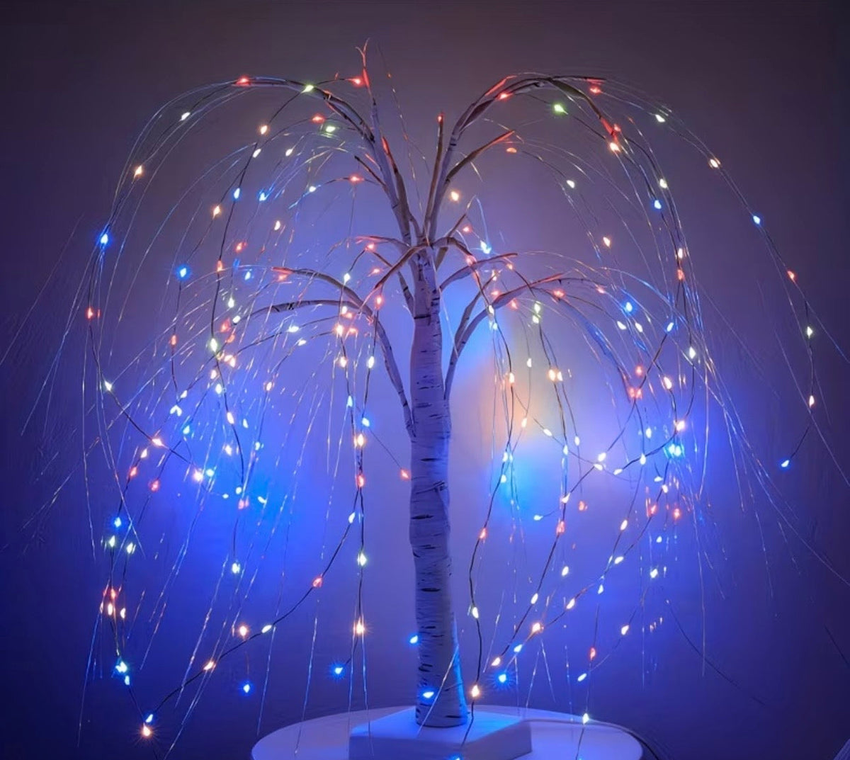 Fibre Optic Weeping Willow Tree Lamp – 55cm