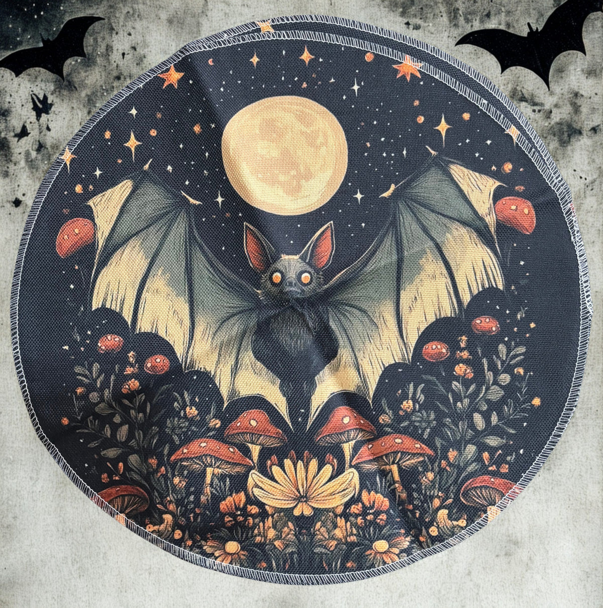 Moonlit Bat Round Placemats