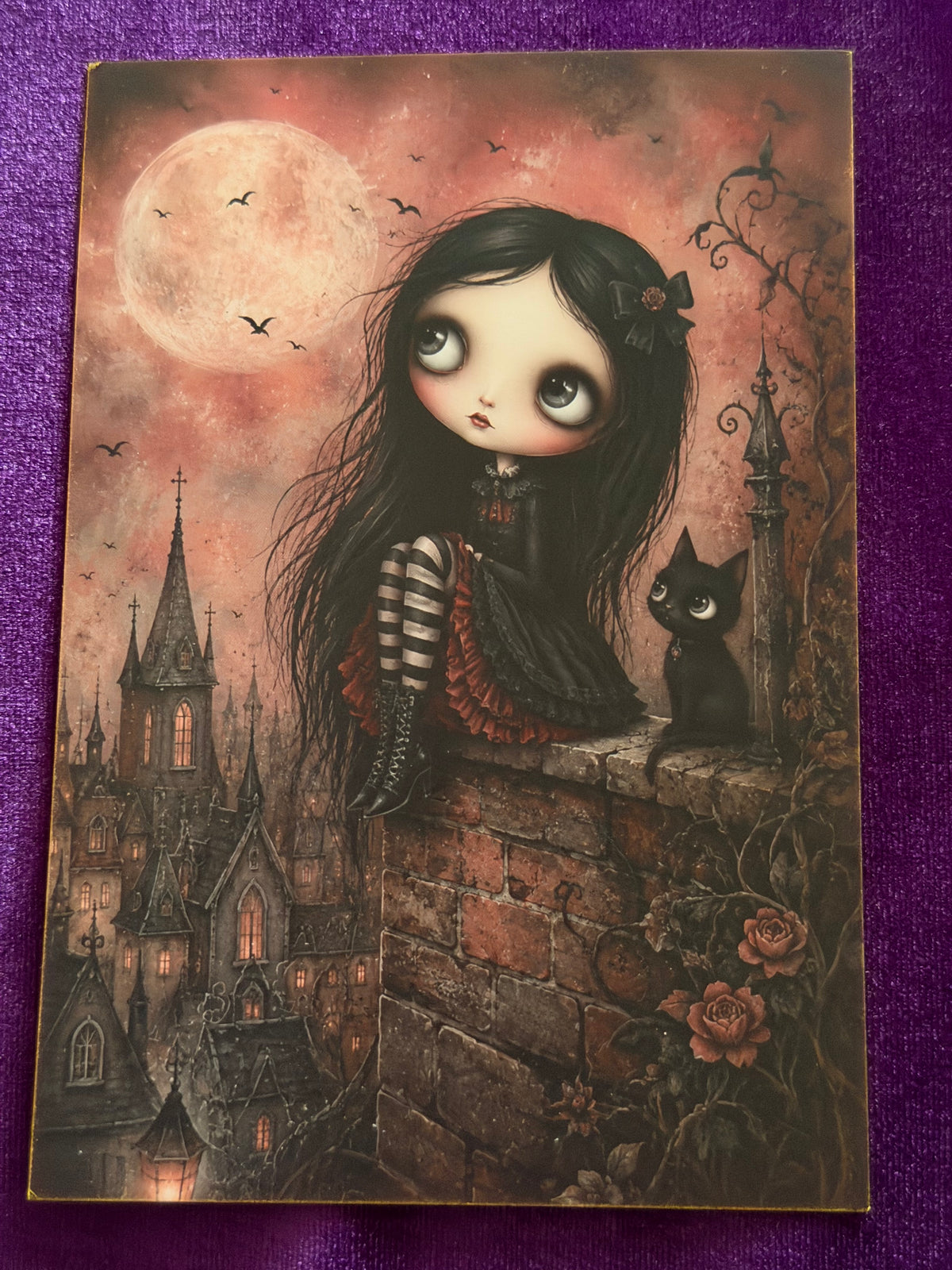 Crimson Moon Mini Art Prints – Set 5