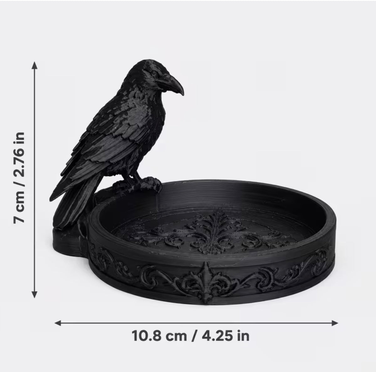 Gothic Crow Trinket Dish.