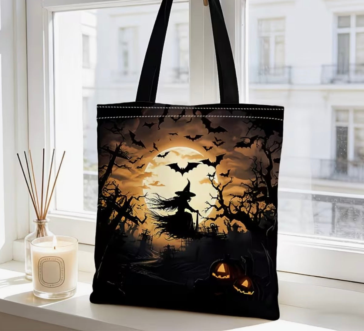Moonlit Witch Tote Bag