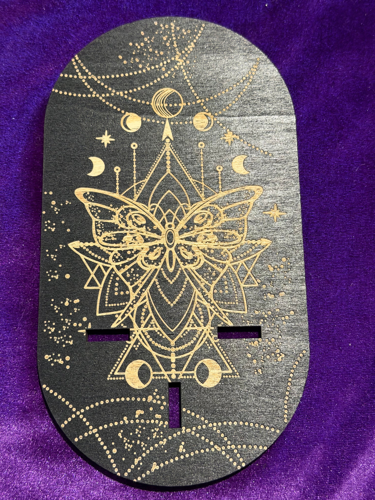 Lunar Butterfly Hanging Crystal Shelf