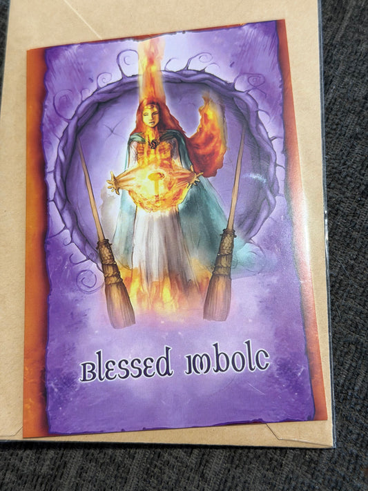 Blessed Imbolc Sabbat Greeting Card