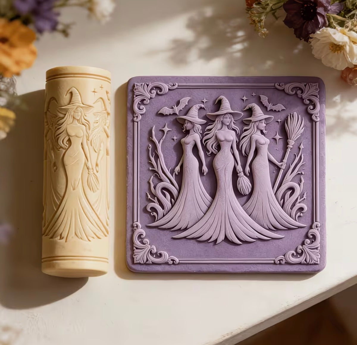 Three Witches Clay Texture Roller