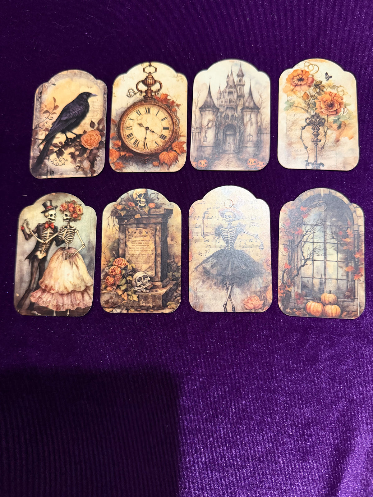 Vintage Gothic Gift Tags – Pack of 8