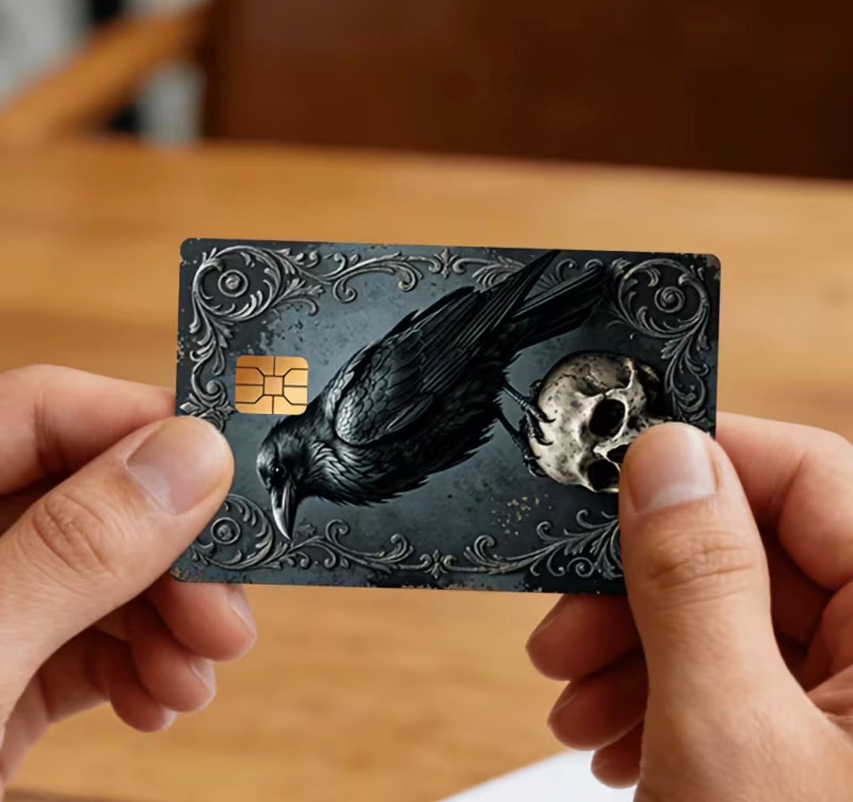 Raven & Skull Gothic Bank Card Skin