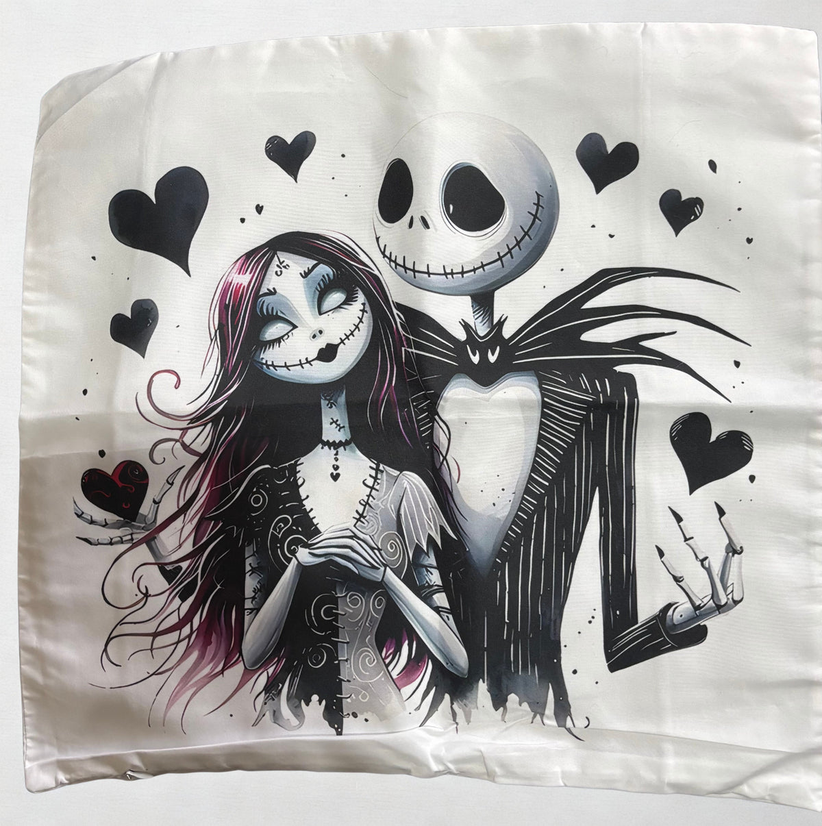 Jack & Sally – Hearts Entwined Cushion Cover