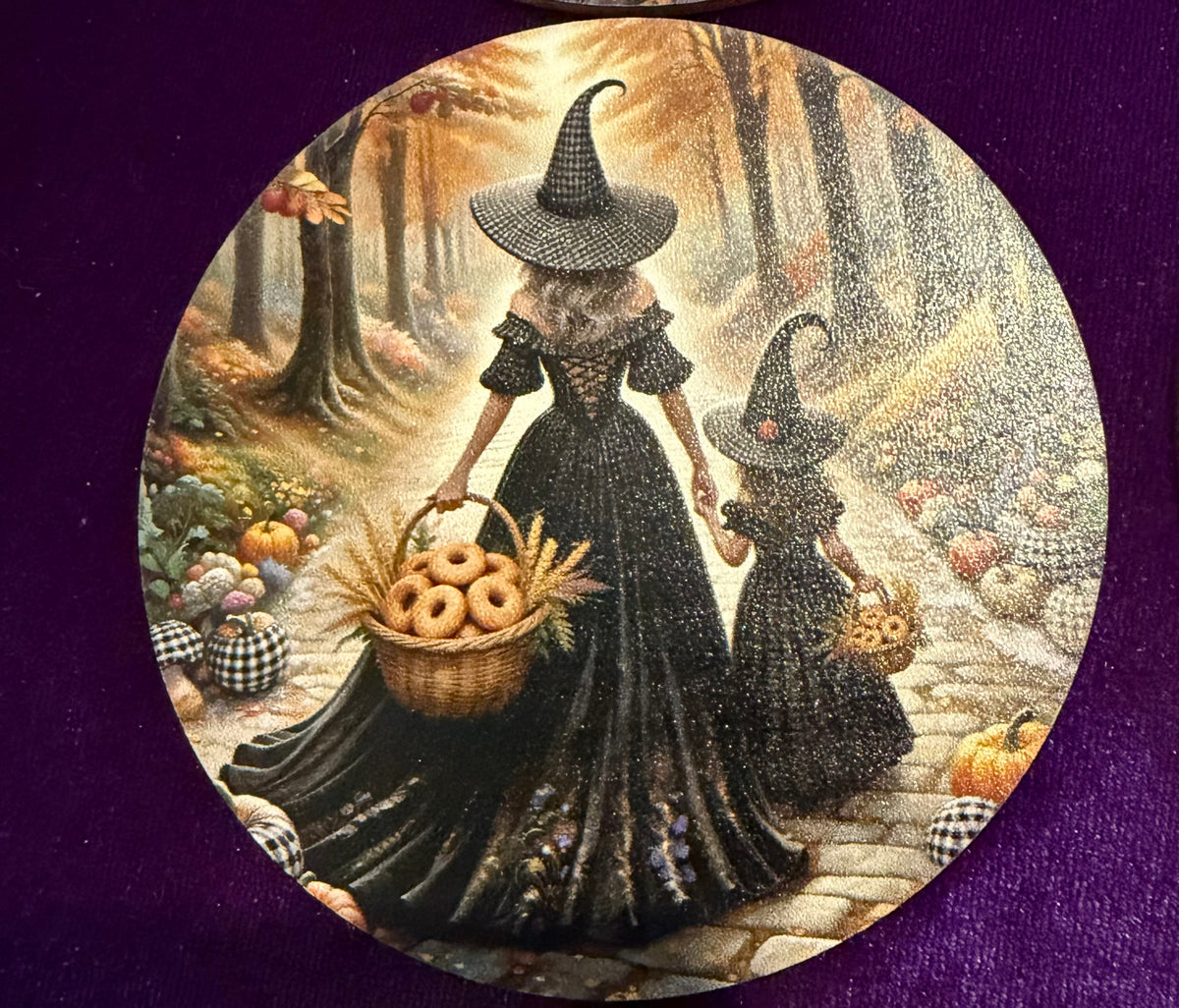 Little Witch, Follow Me Set Of 6 Coasters