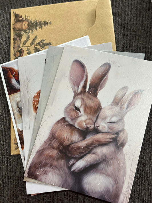 Woodland Animal Mini Print Gift Set (3 Prints)