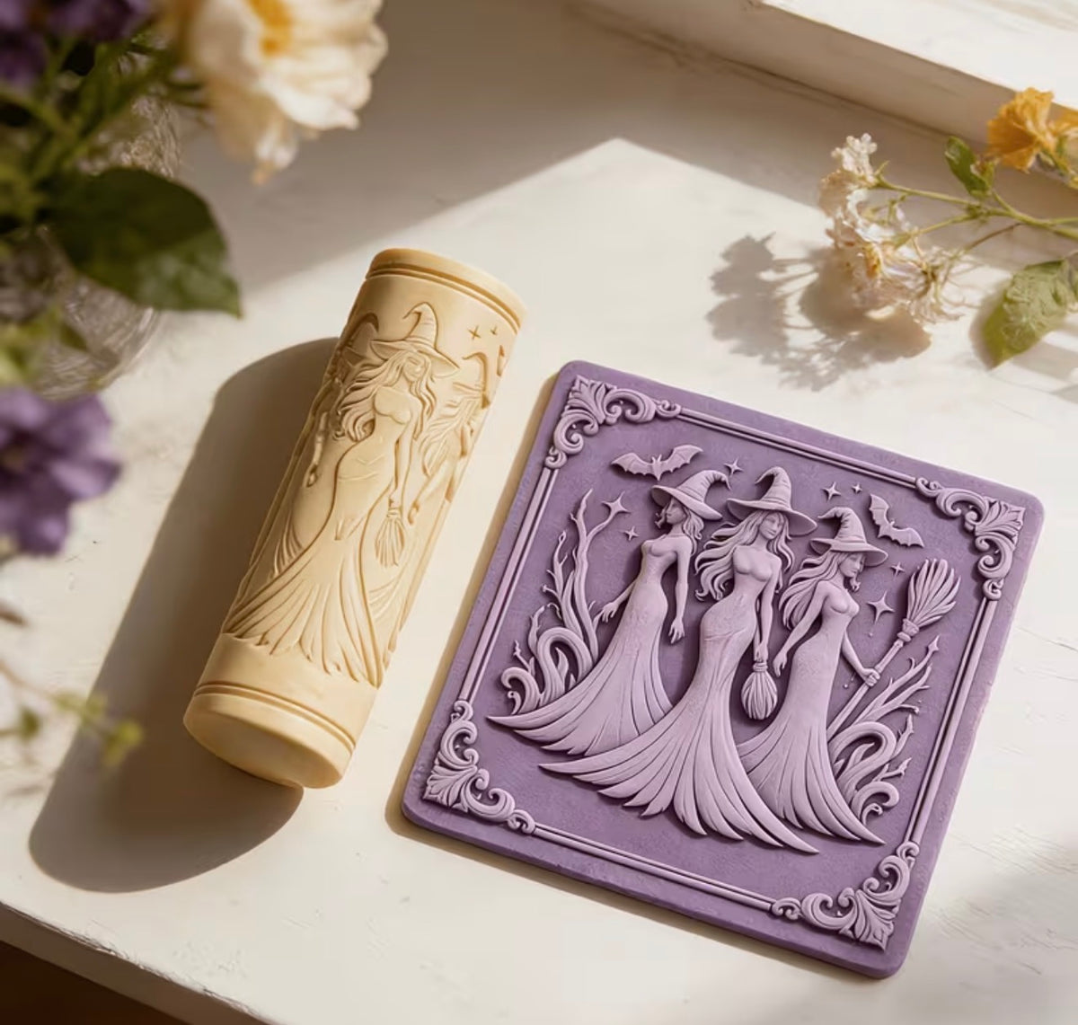 Three Witches Clay Texture Roller