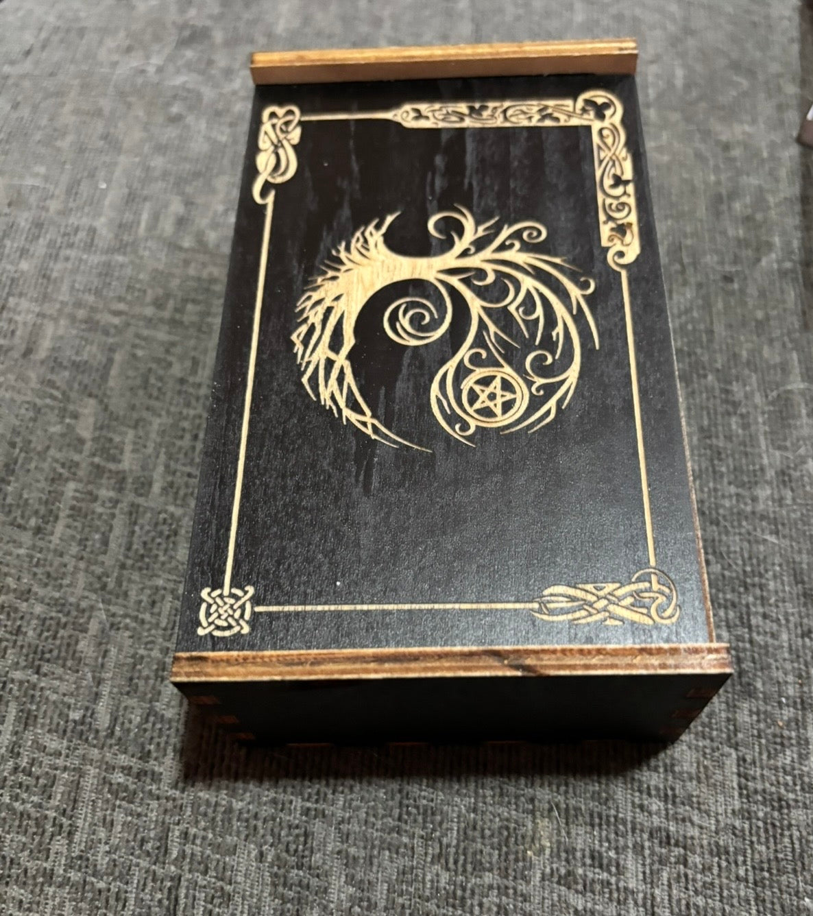 Tree of Life Wooden Tarot Card Box
