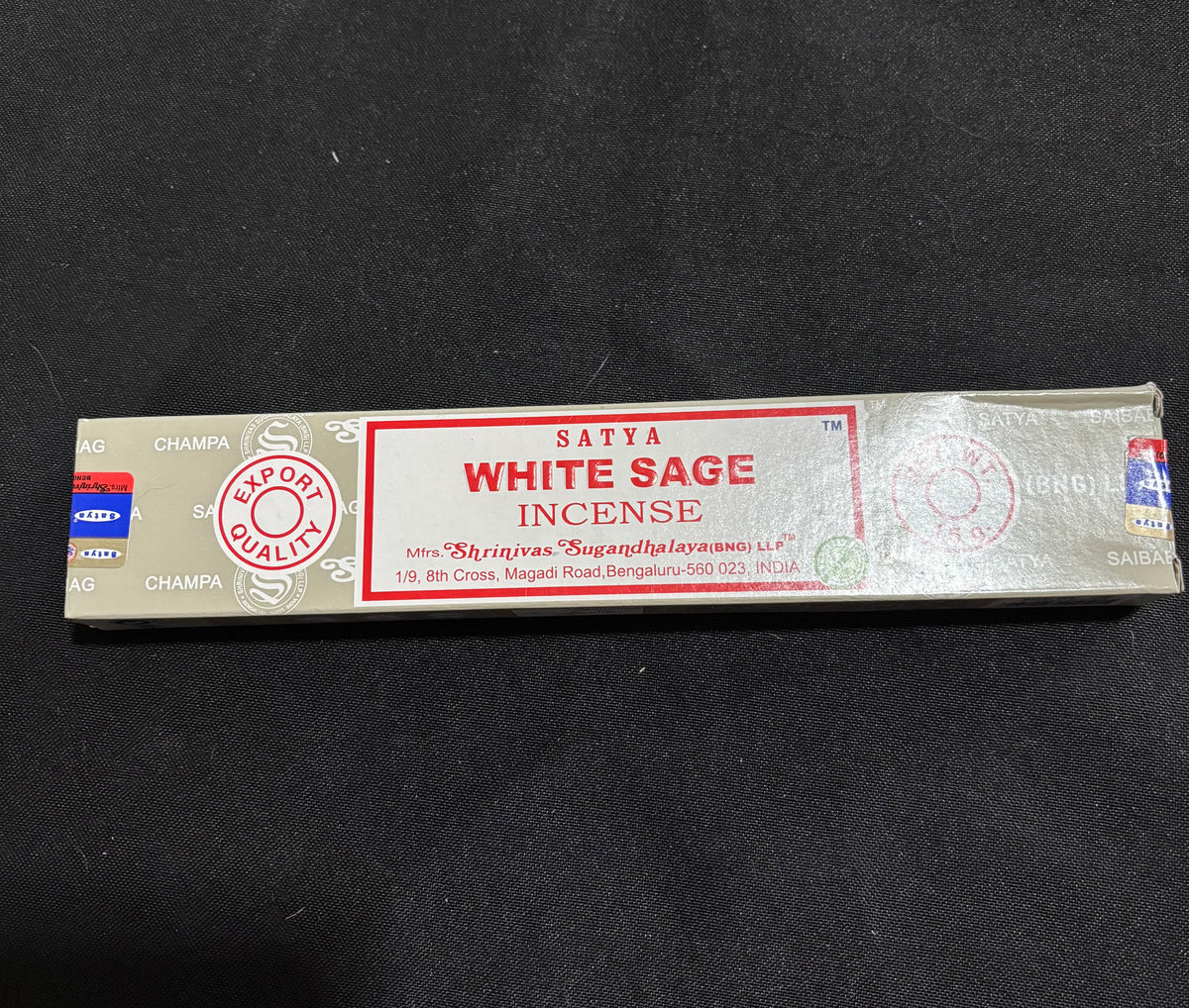 Satya Nag Champa White Sage Incense Sticks – 15g
