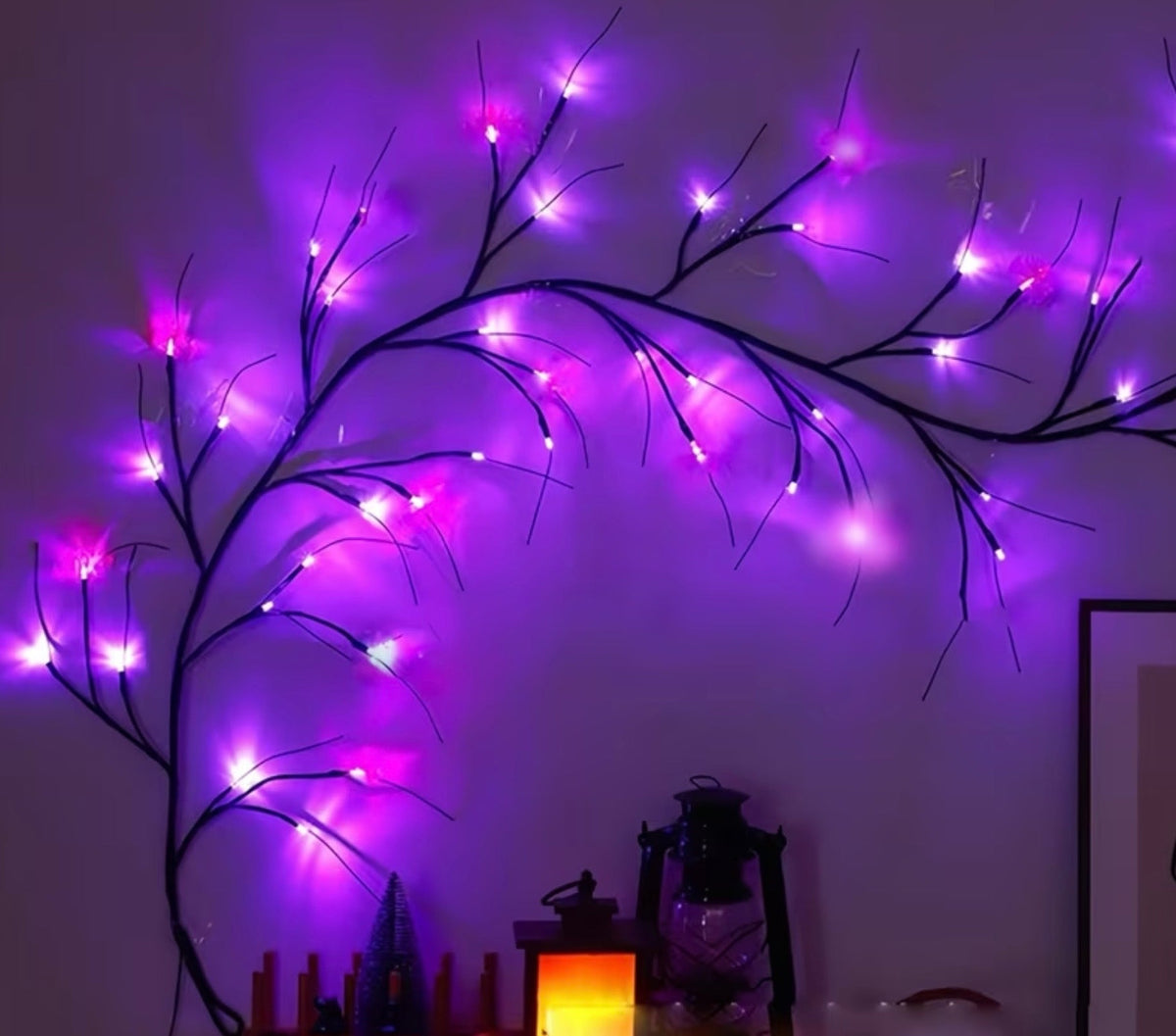 Enchanted Purple Blossom Willow Branch Light – 170cm USB