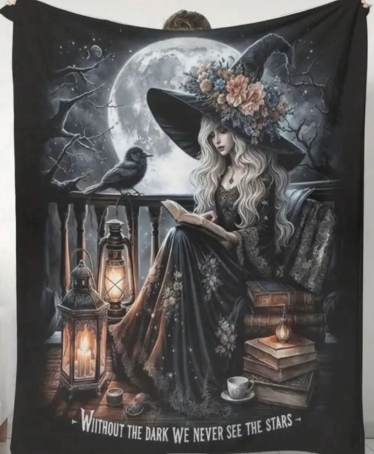Without the Dark We Never See the Stars Fleece Blanket – 180 × 230cm