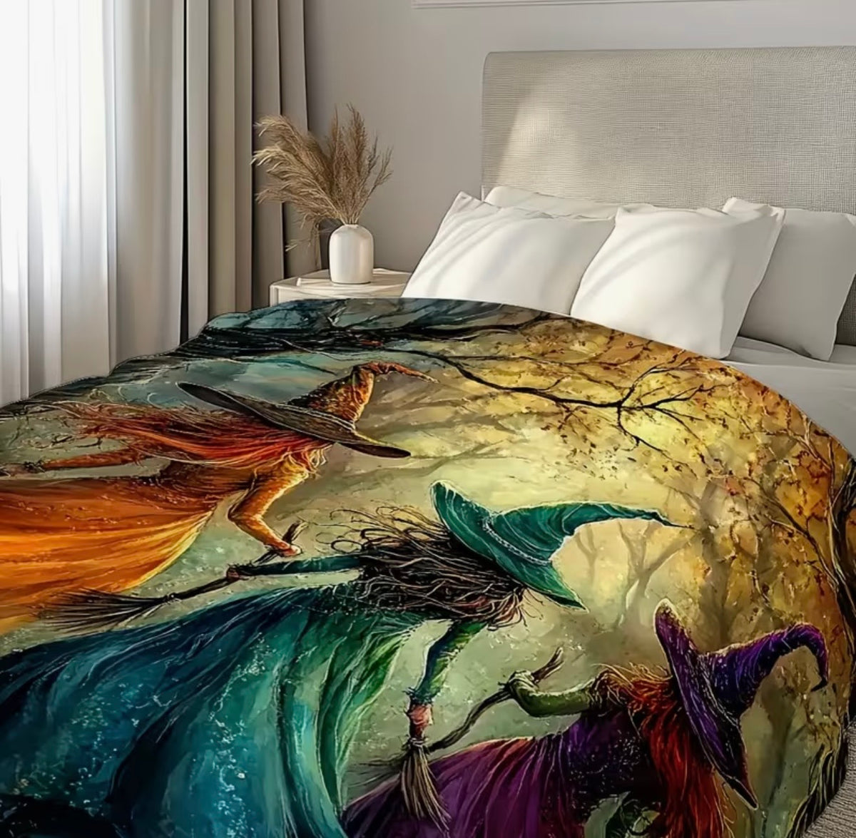 Three Witches Fleece Blanket – 150 × 200cm