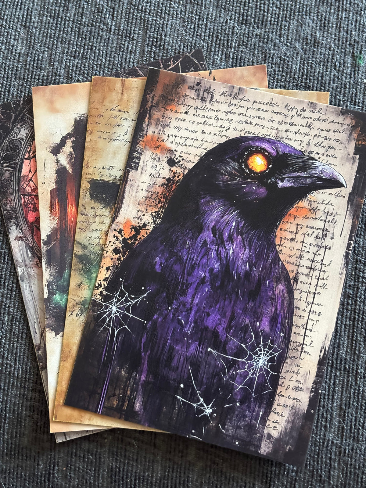 Gothic Graveyard Art Print Set