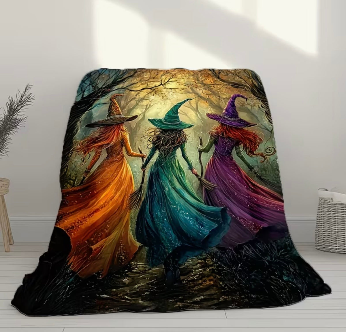 Three Witches Fleece Blanket – 150 × 200cm