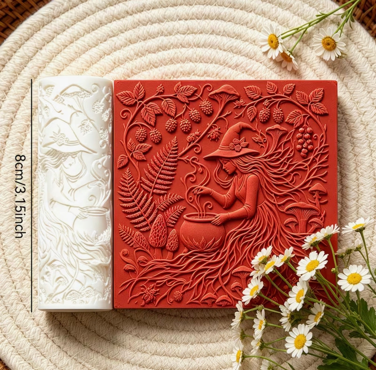 Woodland Witch Clay Texture Roller