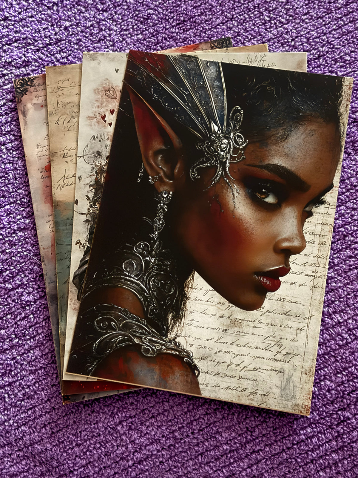 Gothic & Fantasy Mini Art Prints – Set 3 – Pack of 4