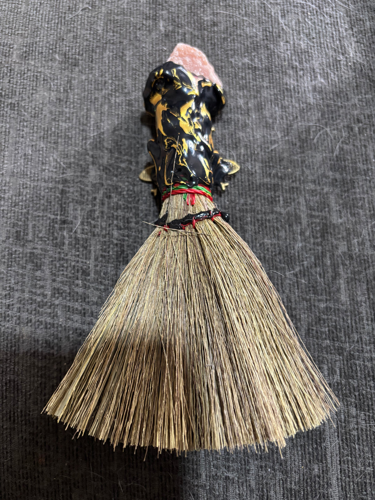 Peach Moonstone & Carnelian Bee Altar Broom