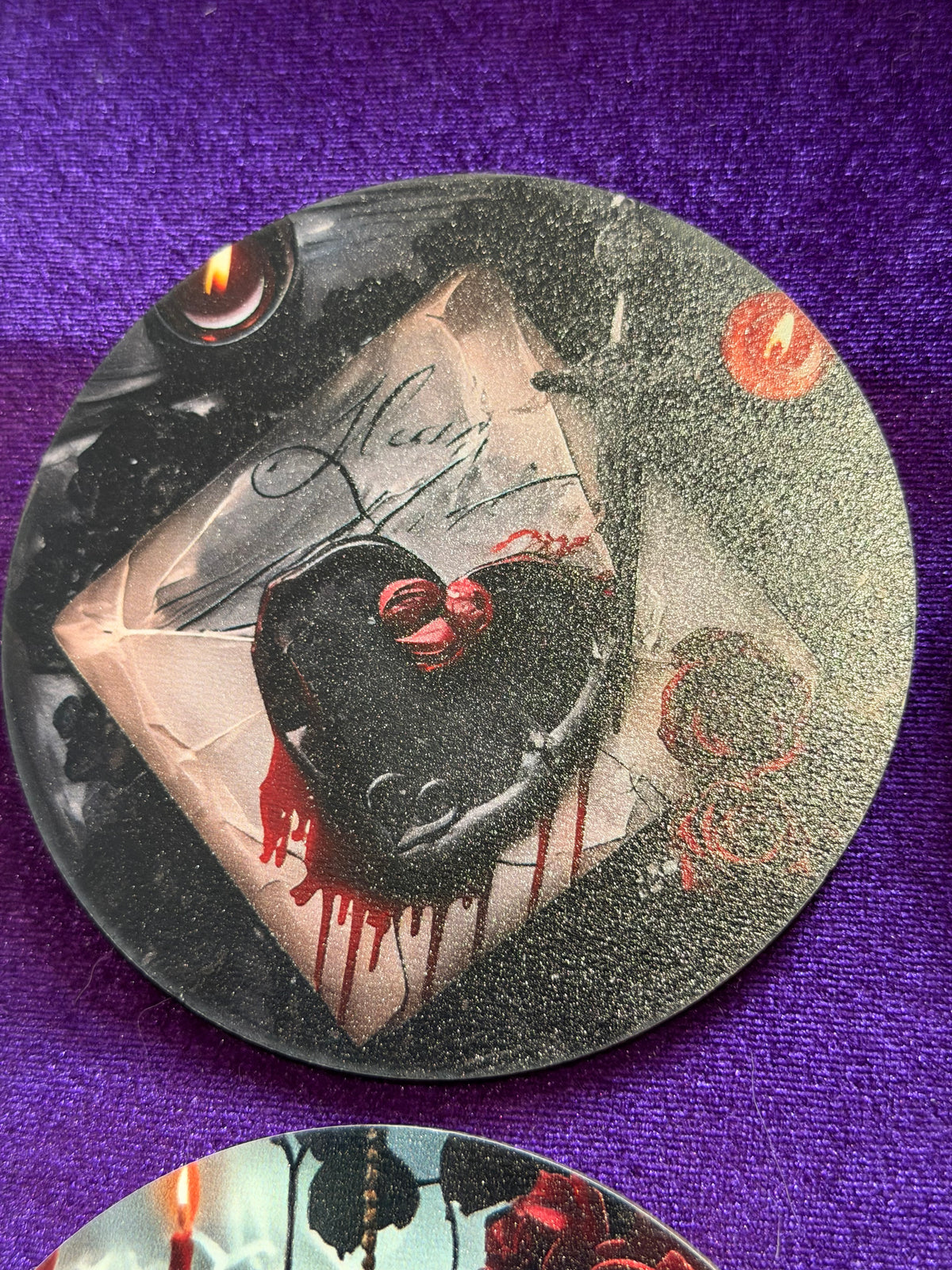 Gothic Shadows Wooden Coasters – Set of Six