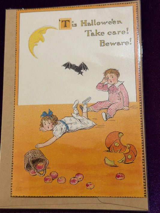 Retro Hallowe’en Mischief Samhain Card