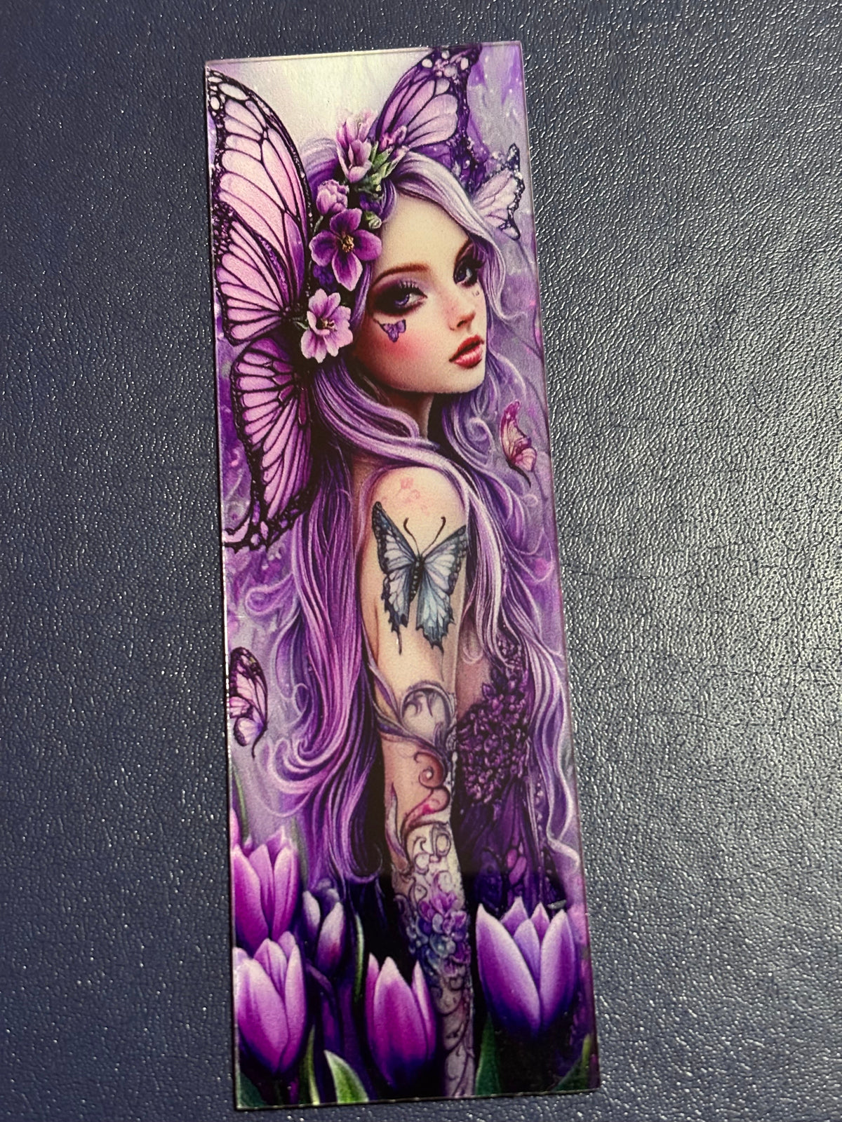 Purple Fairy Bookmark 1