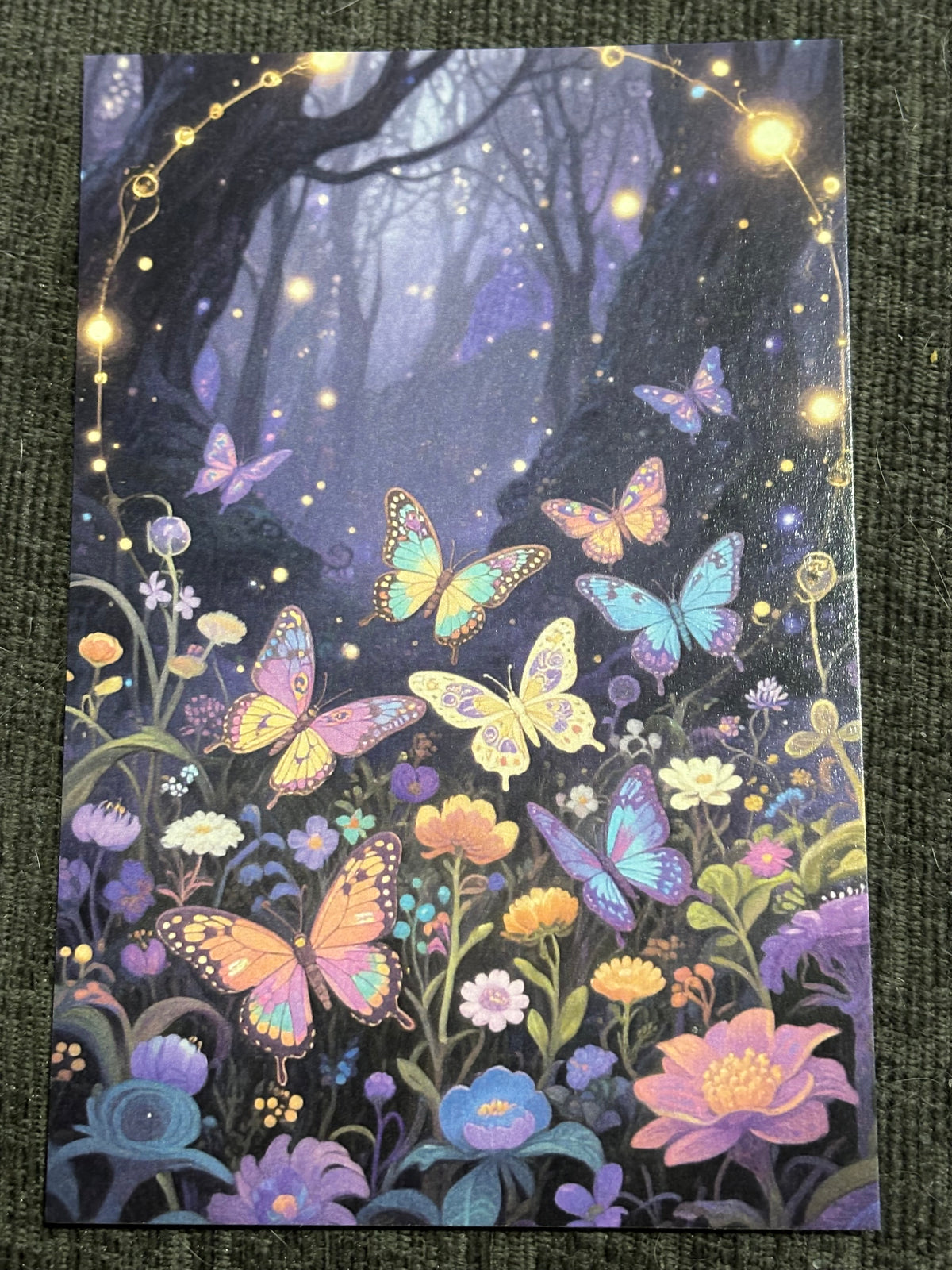 Witch & Familiar A6 Postcard Set – Gothic Fantasy Art Prints – Magical Forest Witch Cards (Set of 4)