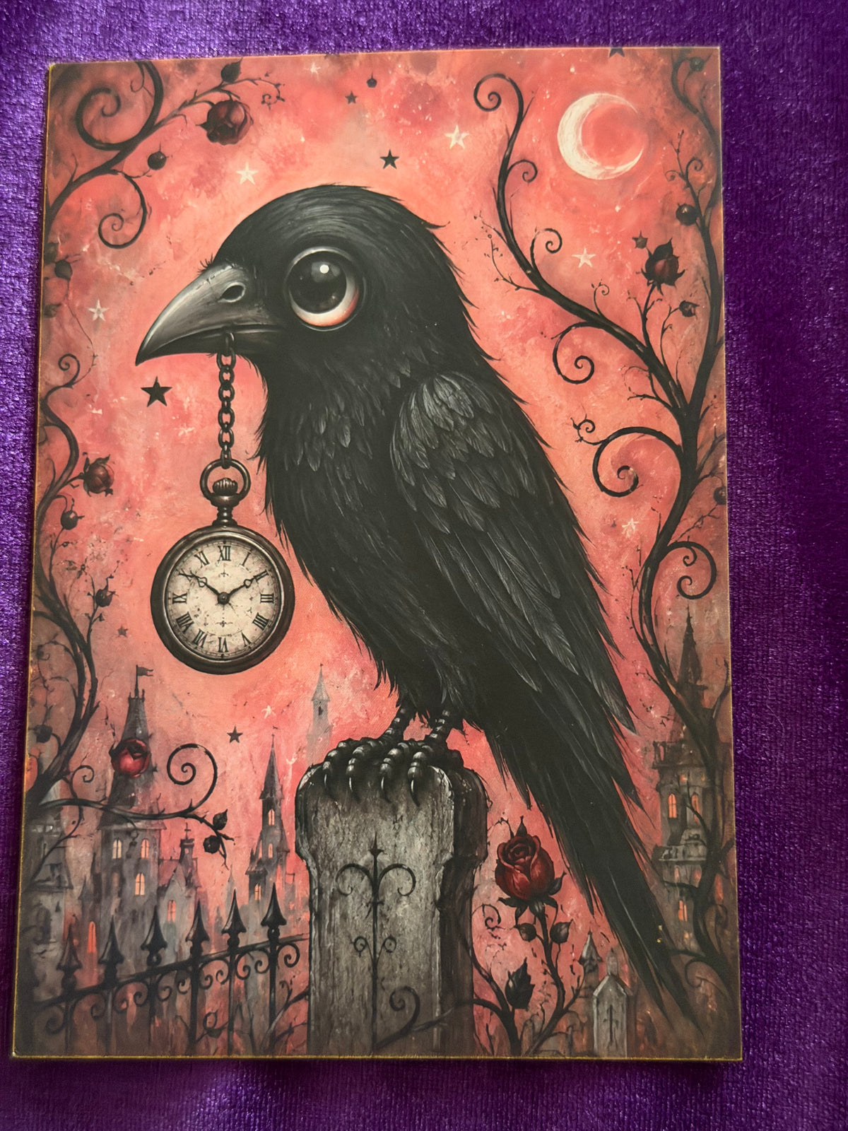 Crimson Moon Mini Art Prints – Set 4