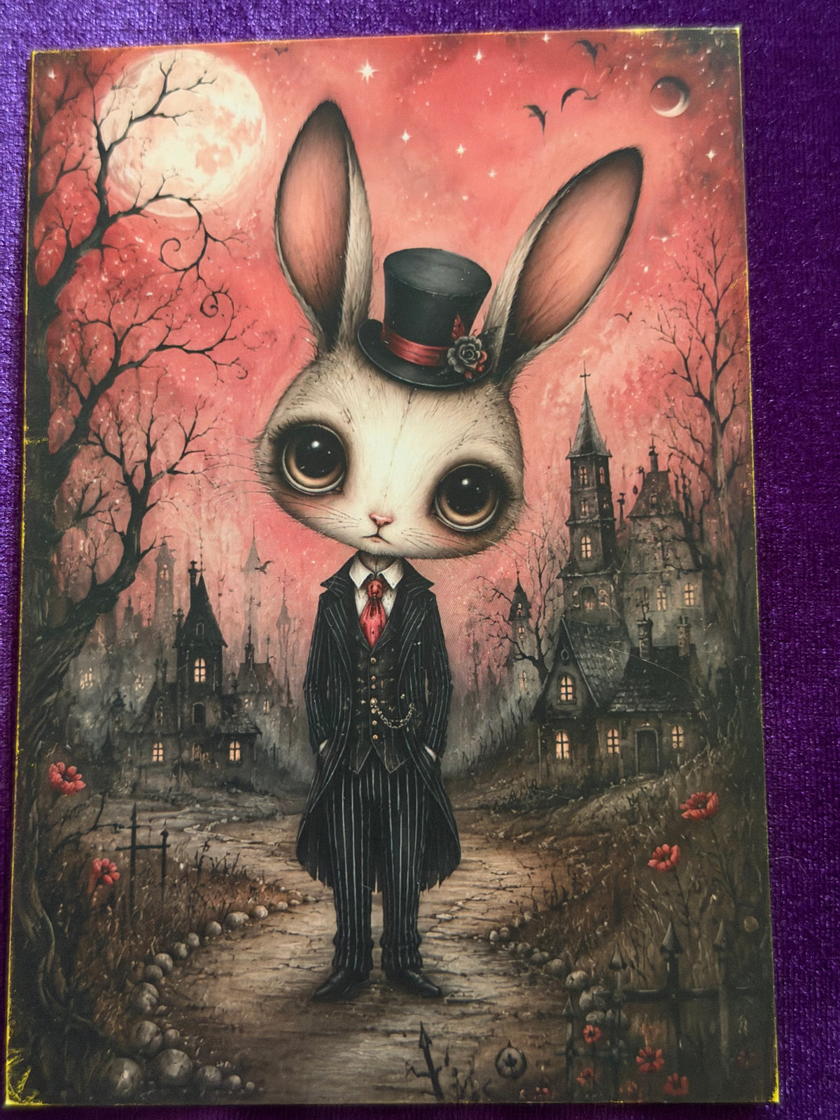 Crimson Moon Mini Art Prints – Set 5