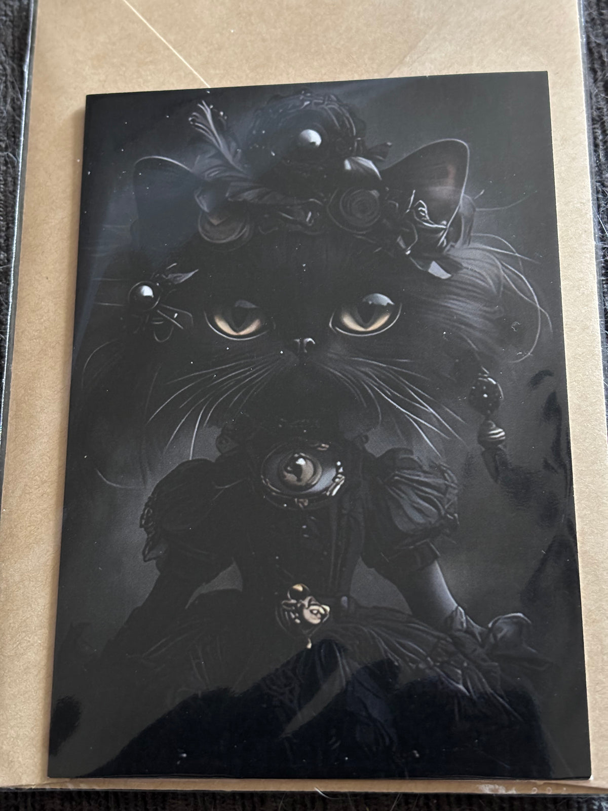 Victorian Cat Collection Greeting Card