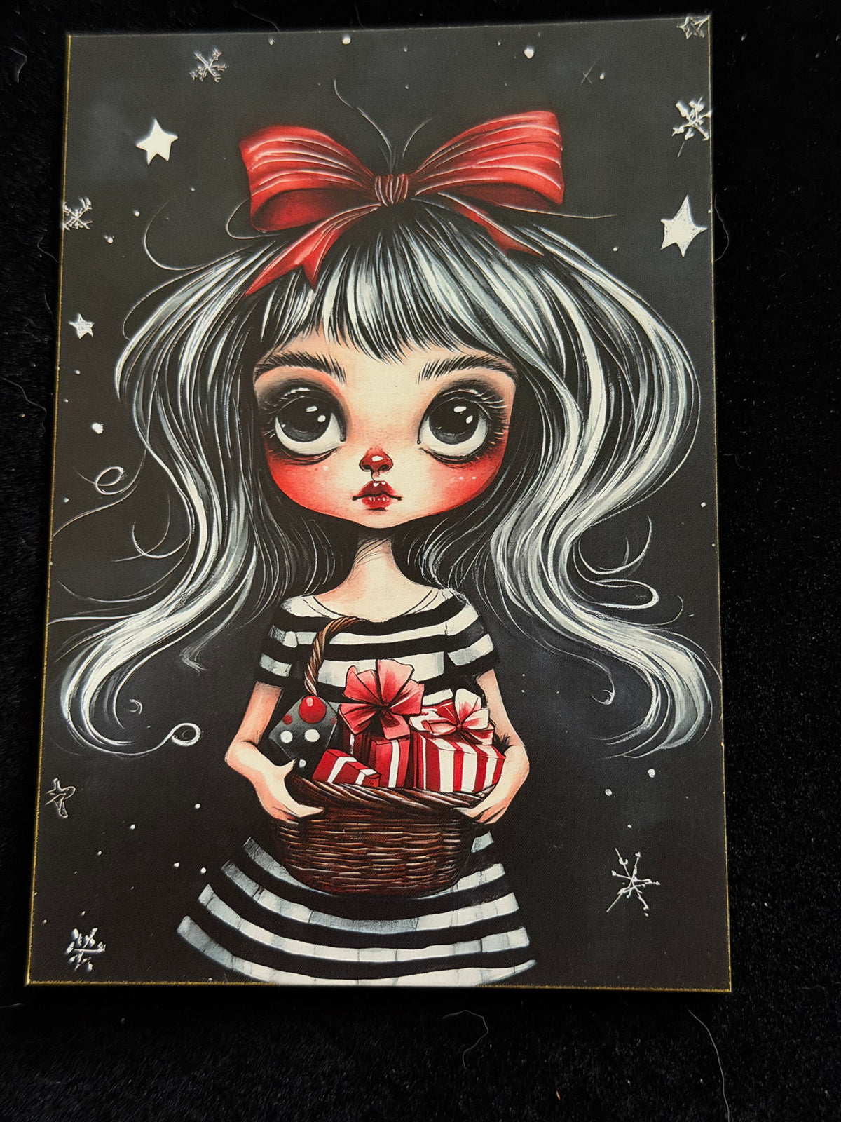 Dark Christmas Dolls Mini Print Set