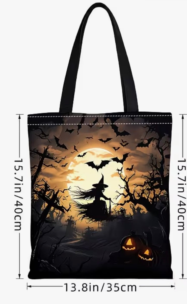 Moonlit Witch Tote Bag