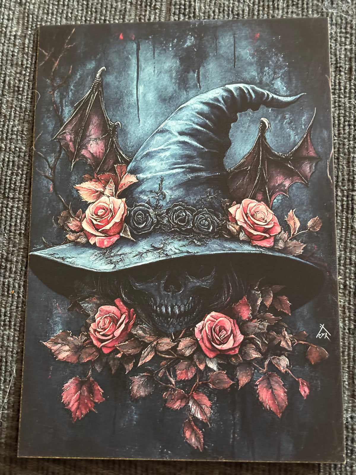 Witch Hat Gothic Mini Art Print Set (4 Pack)