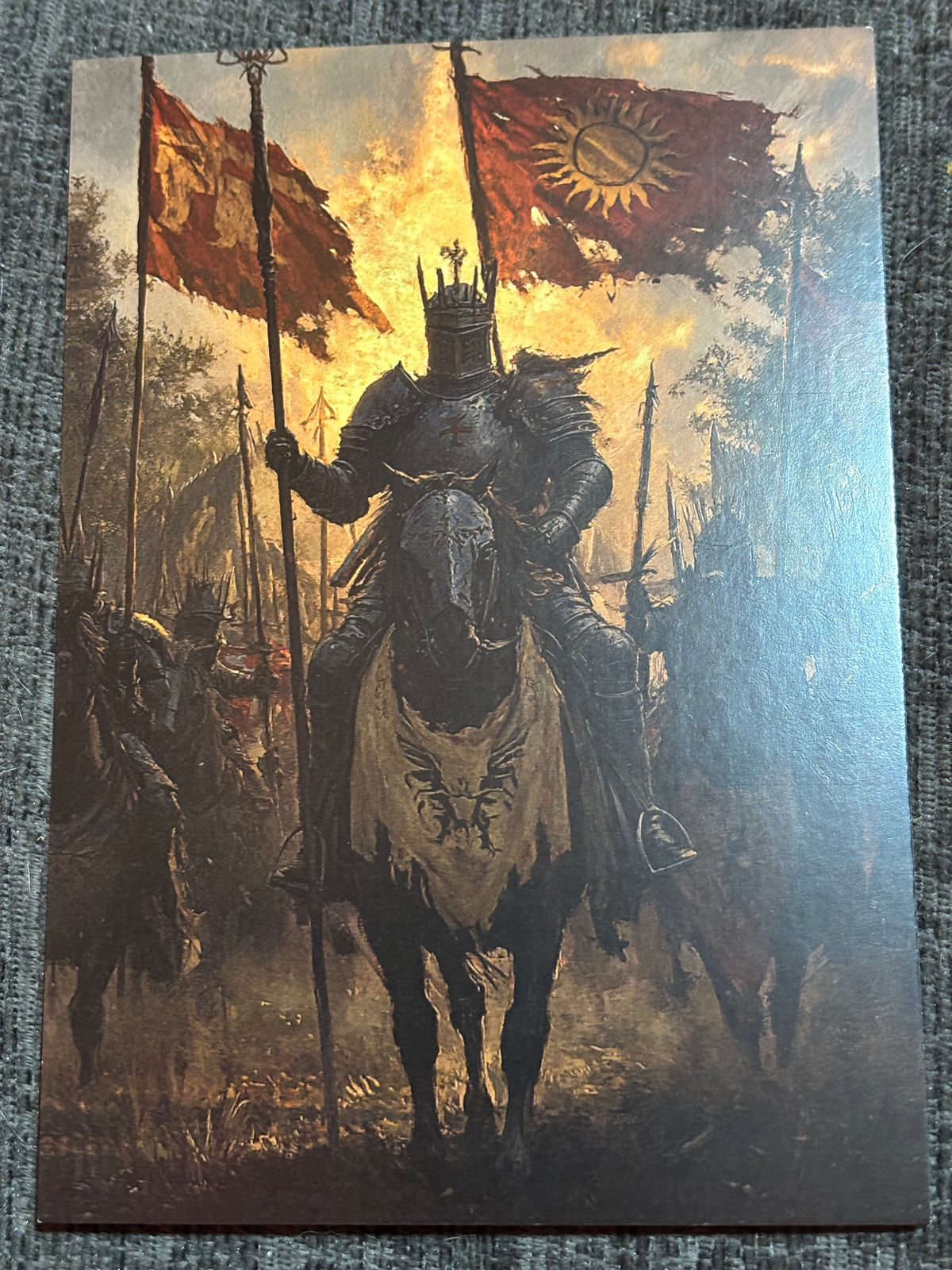 Medieval Wizards & Knights Postcard Set (4 Cards) | Fantasy Art A6 Postcards