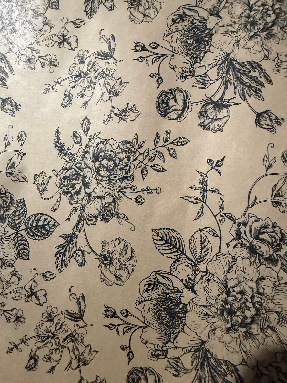 Vintage Botanical Kraft Wrapping Paper — 10 Metre Roll