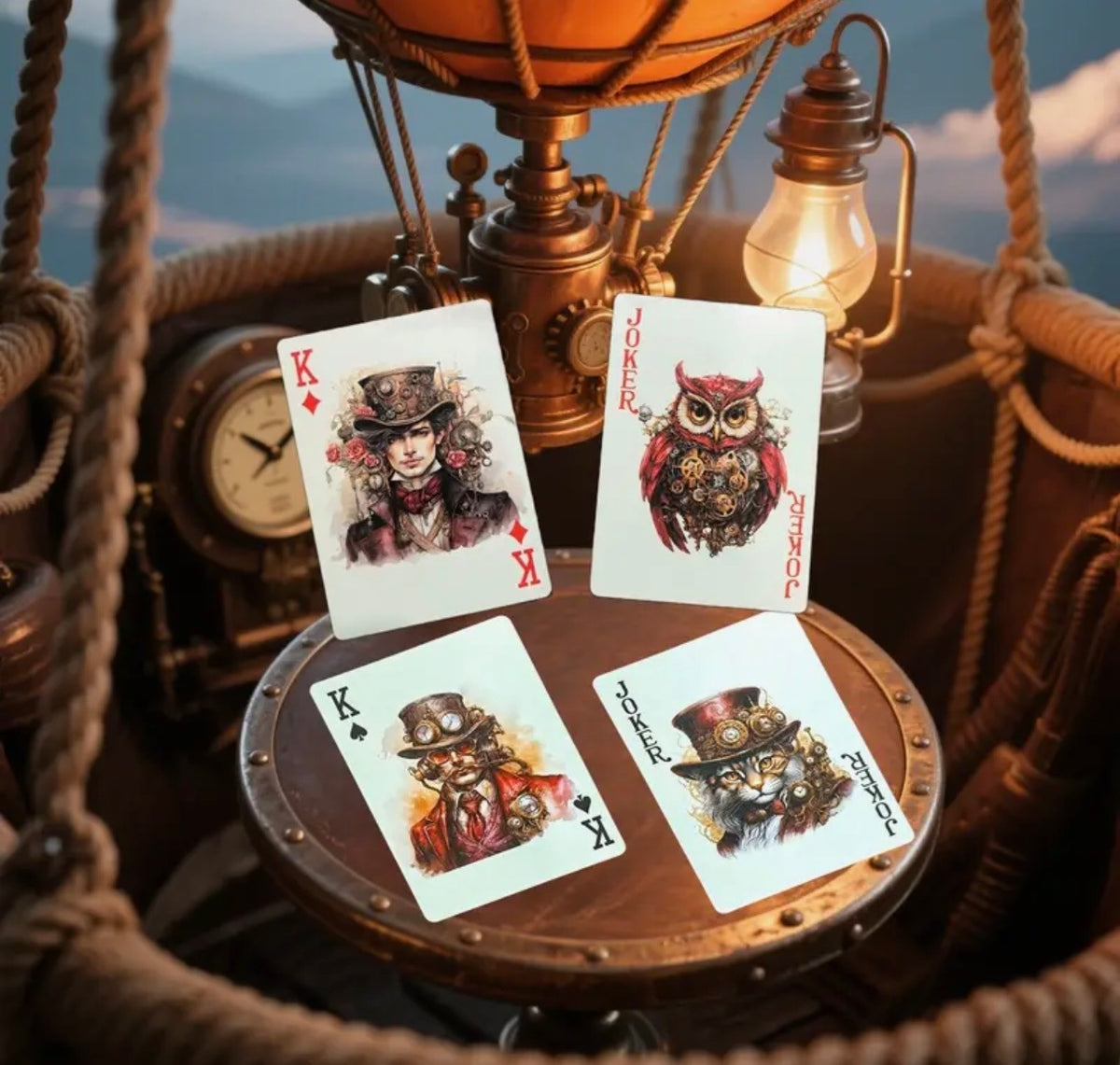 Steampunk Playing Card Deck – Gothic Clockwork Poker Cards