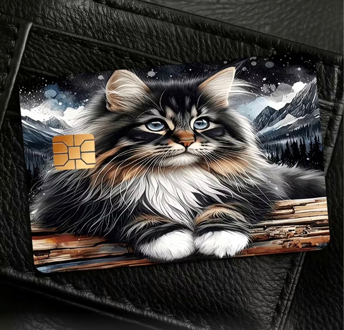 Mountain Maine Coon Bank Card Skin