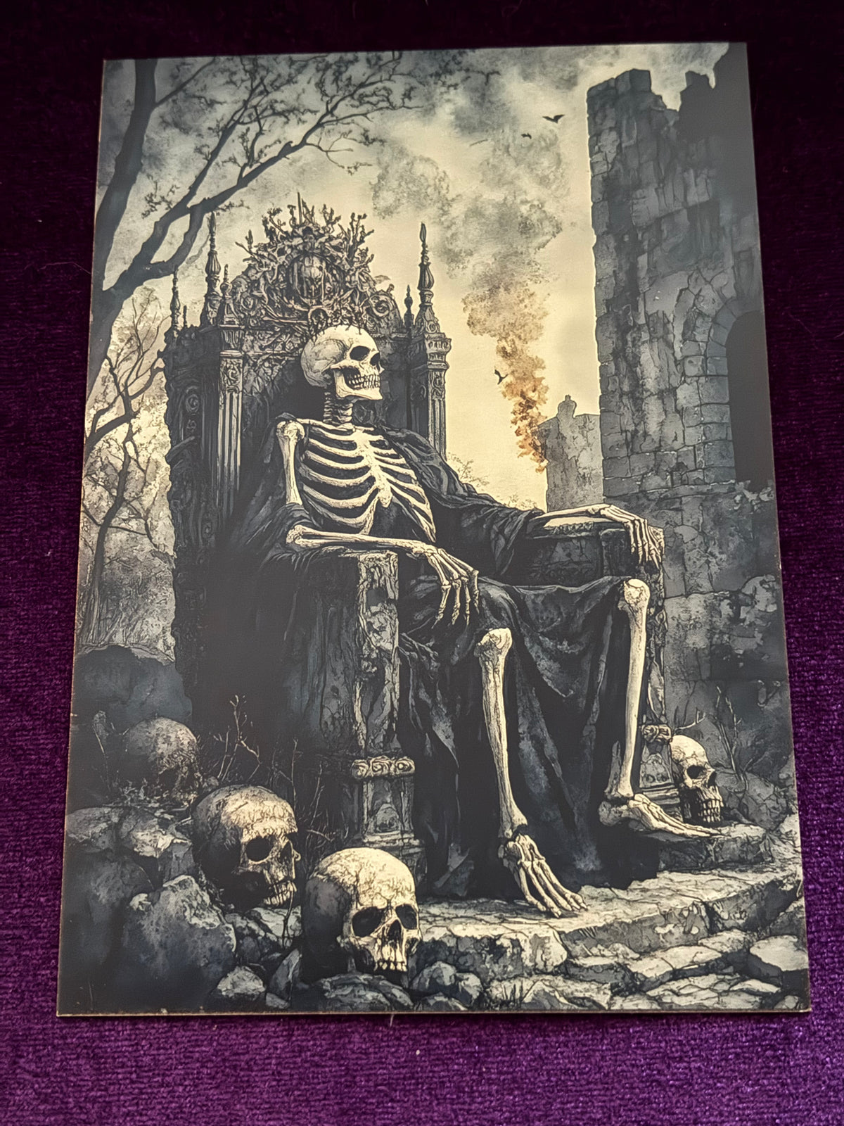 Gothic Moonlit Ruins Mini Print Set – Set 1