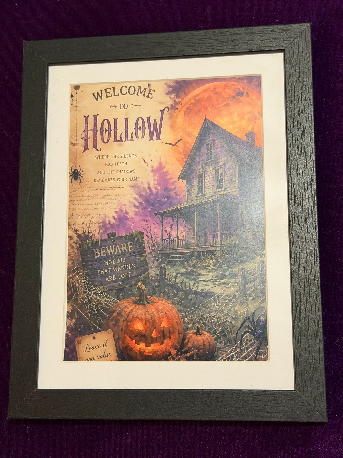 Sleepy Hollow – Welcome to Hollow Framed Print
