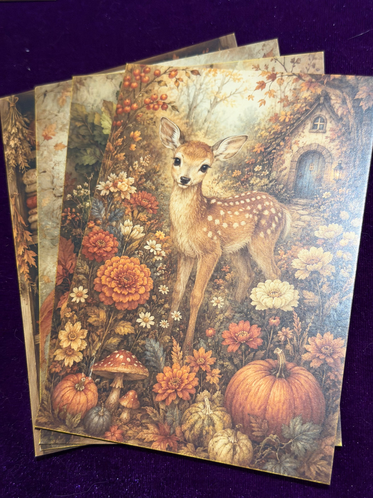 Autumn At The Enchanted Cottage Set 4