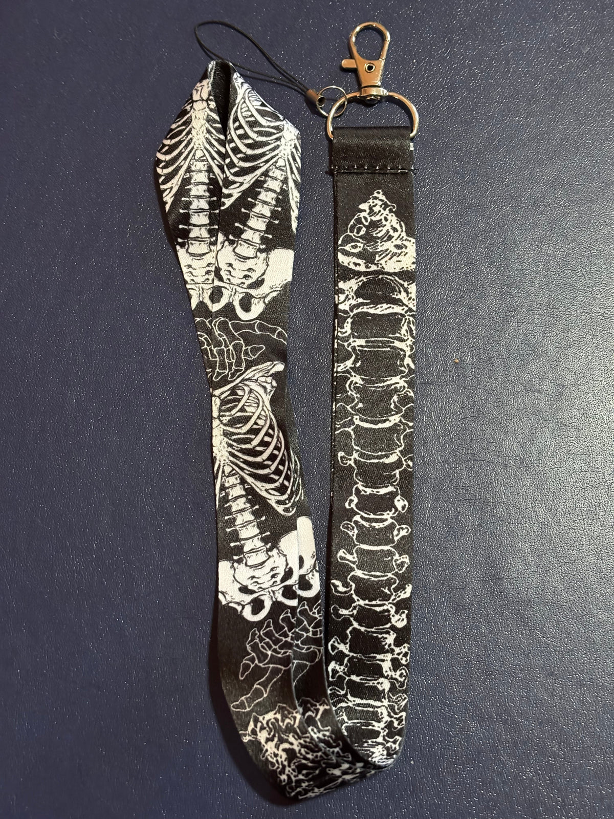 Anatomical Skeleton Lanyard with Clip & Phone String