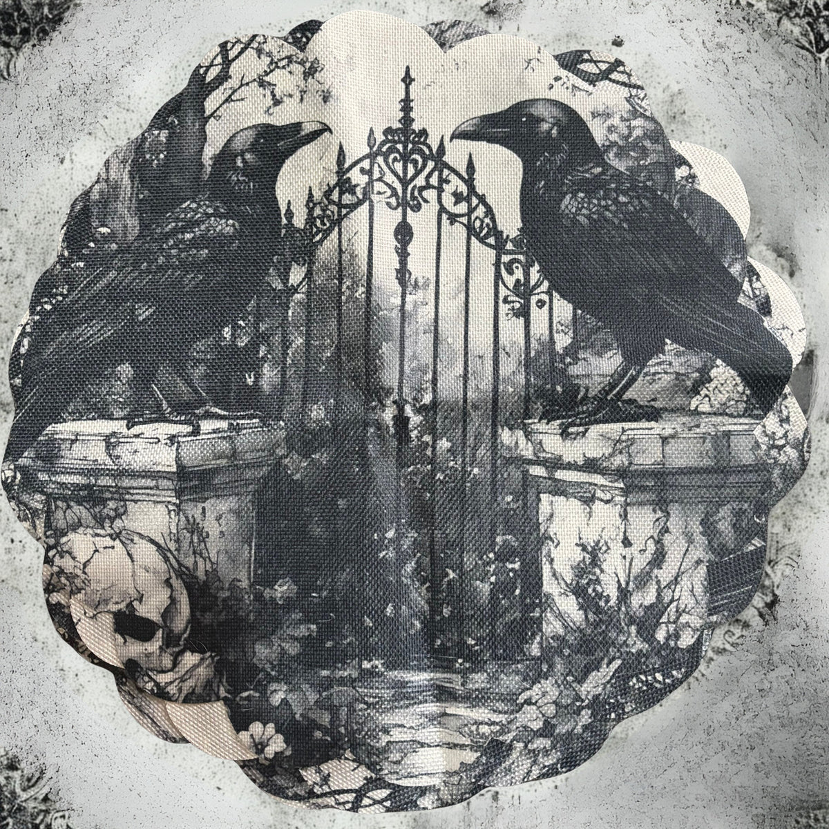 Ravens of the Well Round Placemats