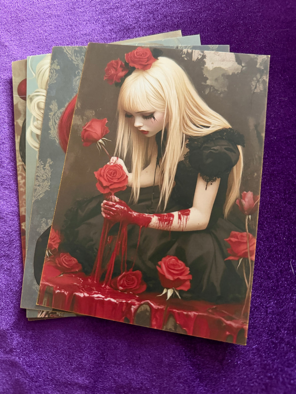 Down the Dark Rabbit Hole — Mini Art Prints — Set 2